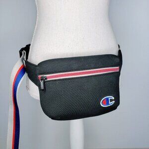 Champions Multipurpose Adjustable Strap Zippered Black‎ Belt Bag